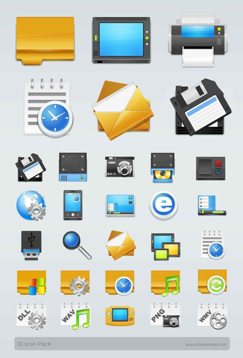 Windows Icons Set [ICO File] Download Vector